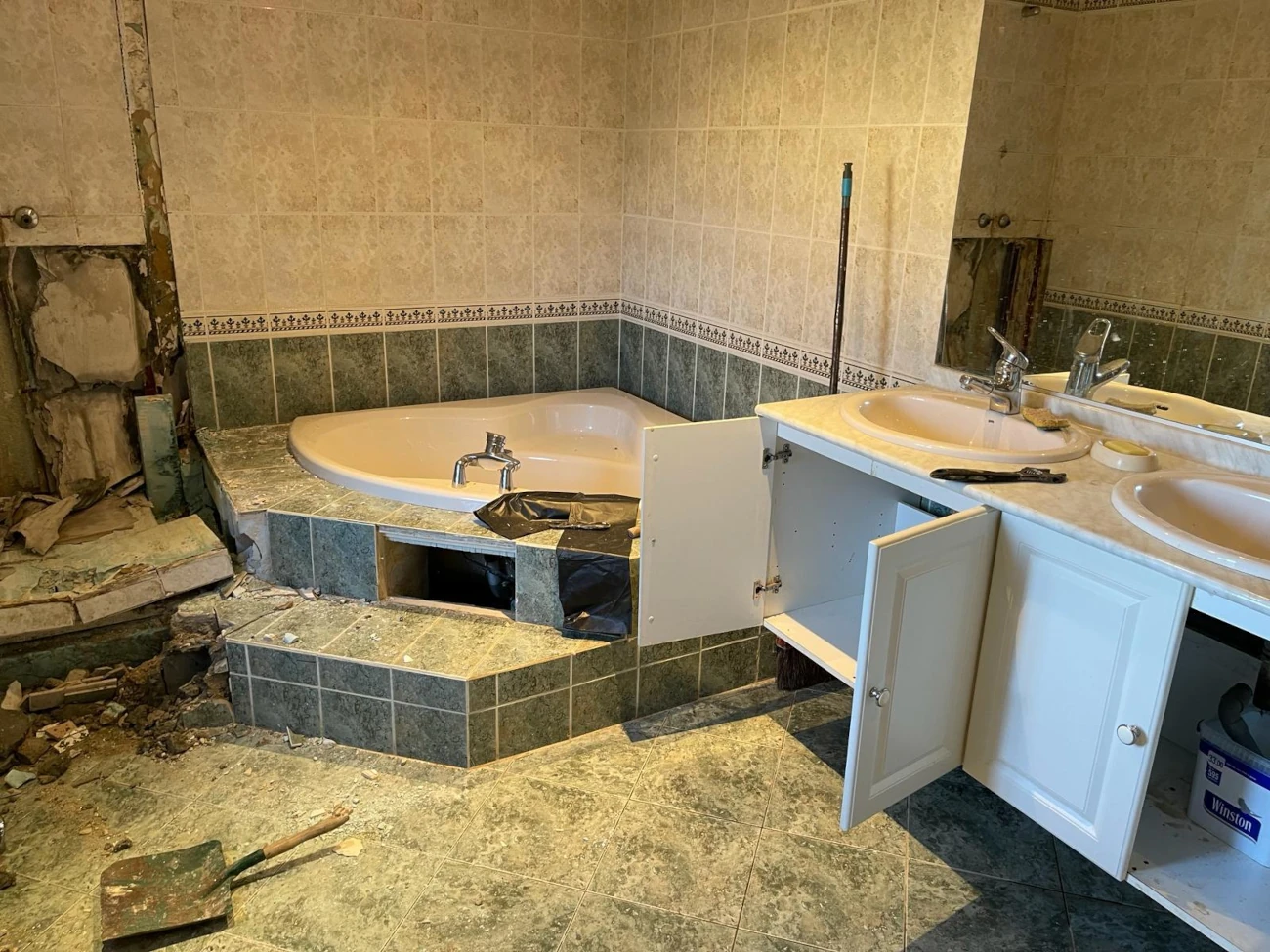 Réaménagement intégral de salle de bain